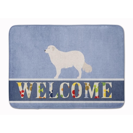 Carolines Treasures Kuvasz Welcome Machine Washable Memory Foam Mat BB8305RUG